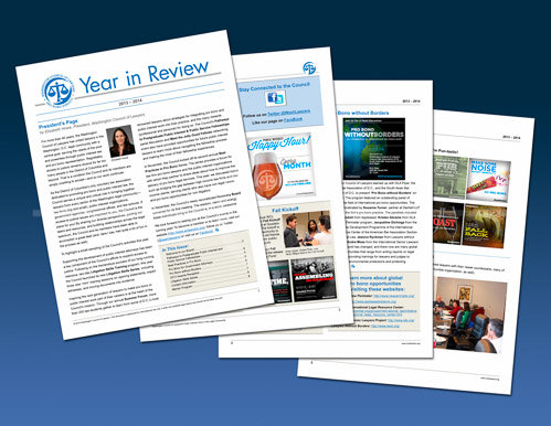 HD_GD-13 - Washington Council of Lawyers (WCL) Year in Review 2013-2014 Newsletter.