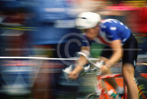 HD_P-19 - Rider heading up Monkey Hill in Wilmington, Delaware during Prolog Timetrial at the 1990 Tour Dupont. HD_P-19 - Rider heading up Monkey Hill in Wilmington, Delaware during Prolog Timetrial at the 1990 Tour Dupont.