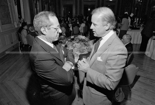 HD_P-28 - Then Gov. Mario Coumo (D-NY) and Senator Joseph Biden (D-DE) in a discussion at annual Chai Brunch held at the Hotel DuPont in Wilmington, Delaware on 31 January, 1993 HD_P-28 - Then Gov. Mario Coumo (D-NY) and Senator Joseph Biden (D-DE) in a discussion at annual Chai Brunch held at the Hotel DuPont in Wilmington, Delaware on 31 January, 1993