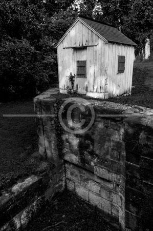 HD_STBW-92 - C&O Canal Lock 50 with the lockkeeper's shanty, to look out for boats approaching. One of the locks located in the 4 Locks area of the canal. HD_STBW-92 - C&O Canal Lock 50 with the lockkeeper's shanty, to look out for boats approaching. One of the locks located in the 4 Locks area of the canal.