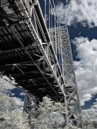 HD_STC-08 - HDR rendering of George Washington Bridge NJ Tower from Palisades Park section in Fort Lee, NJ. HD_STC-08 - HDR rendering of George Washington Bridge NJ Tower from Palisades Park section in Fort Lee, NJ.