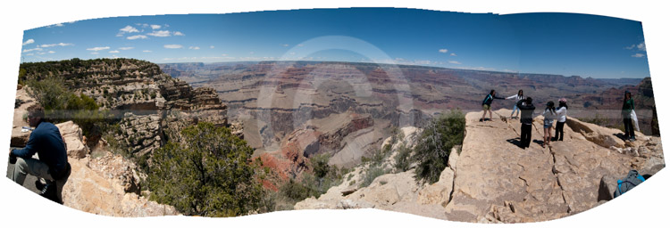 HD_STC-111 - Panoramic photo of Grand Canyon at Powell Point on the South Rim.