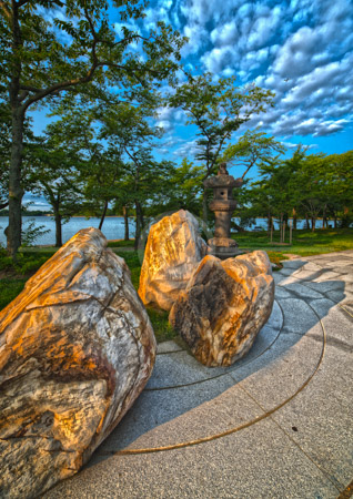 HD_STC-81 - Stone Lantern located next to the Tidal Basin in Washington, DC on a summer morning in July. HD_STC-81 - Stone Lantern located next to the Tidal Basin in Washington, DC on a summer morning in July.